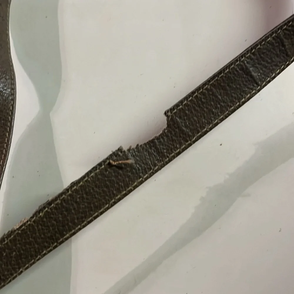 Vintage Gucci GG Crossbody/Shoulder Handbag Brown Leather - Picture 7 of 9